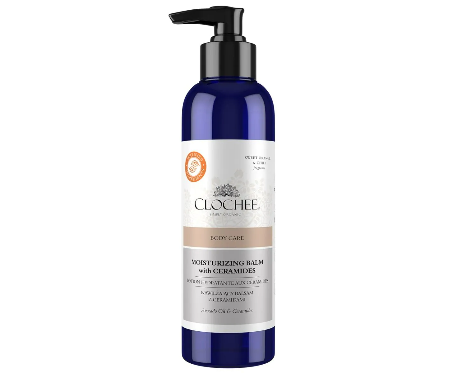 CLOCHEE Nawilżający balsam do ciała z ceramidami Sweet Orange&Chilli