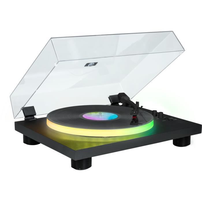 BIGBEN INTERACTIVE PARTYBTTDLIGHT Giradischi - Piatto illuminato - Trasmissione a cinghia - Bluetooth - Effetti luminosi