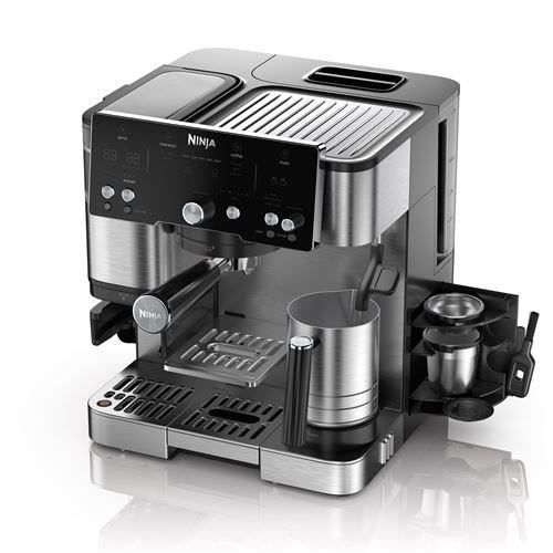 Machine à café 2-en-1 - NINJA LUXE™ - Café Essential Series - ES501EU - 1650 W - 9/11 bars - 250 gr - Noir / Inox