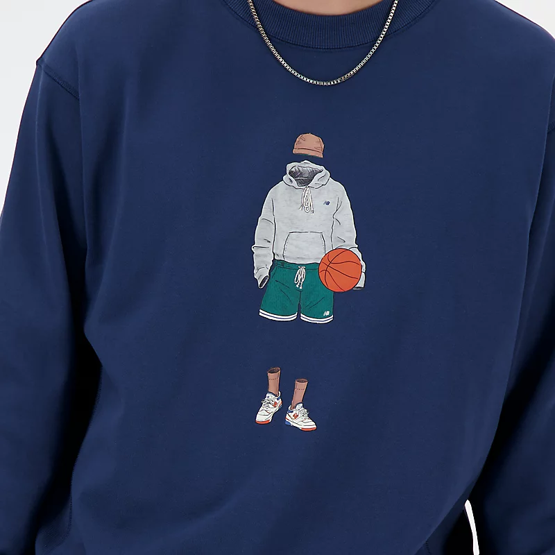 Hanorac sport pentru bărbați, în stil sportiv - NB NAVY