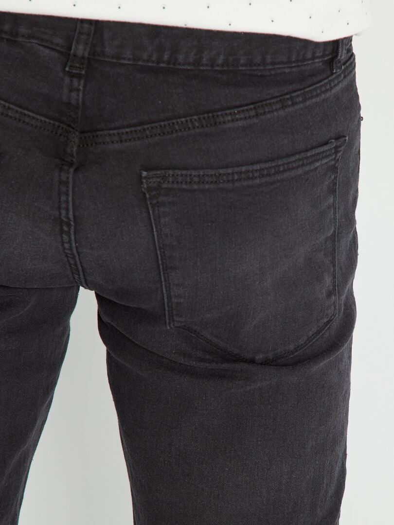 Calça jeans slim - tamanho 32 - cinza