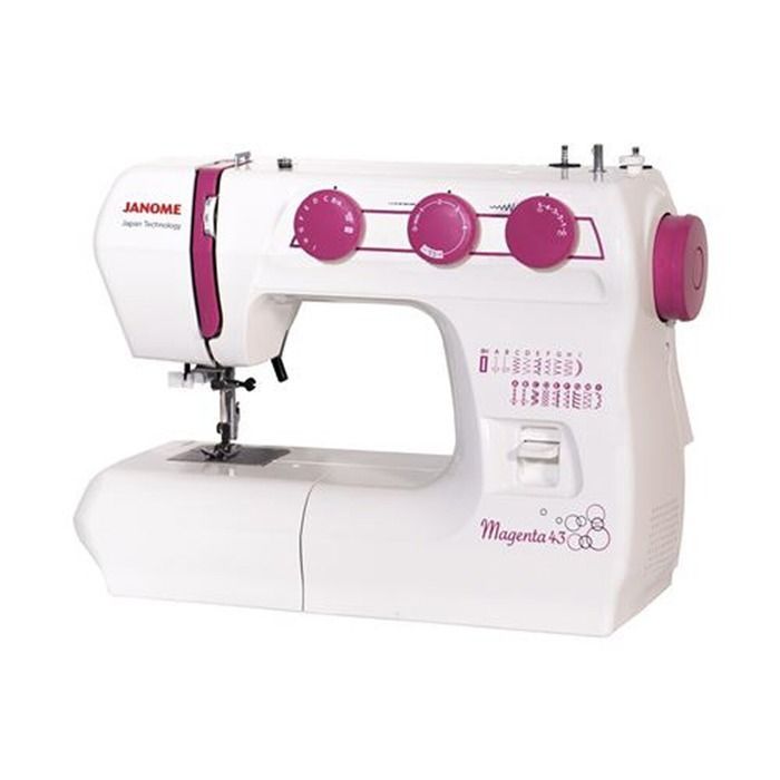 Sewing machine - JANOME - MAGENTA 43 - 43 programs - Automatic threading - 1-step buttonhole