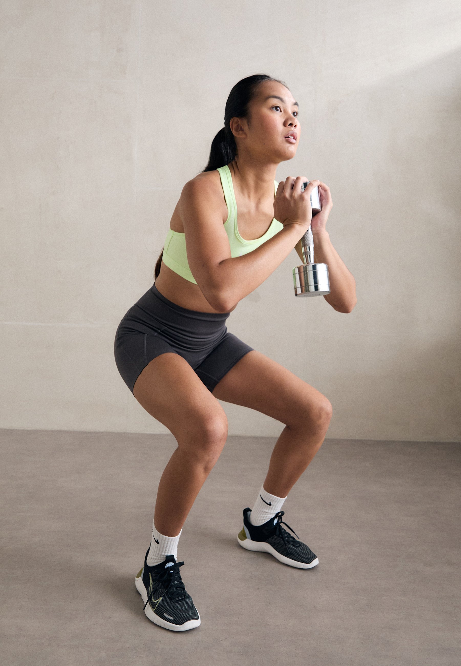 Legíny Nike Performance - thunder grey/dark shadow