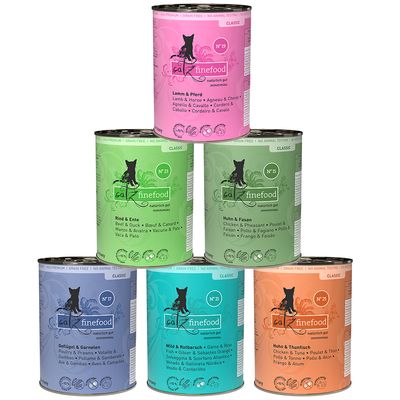 catz finefood blandade provförpackningar burkar 6 x 400 g