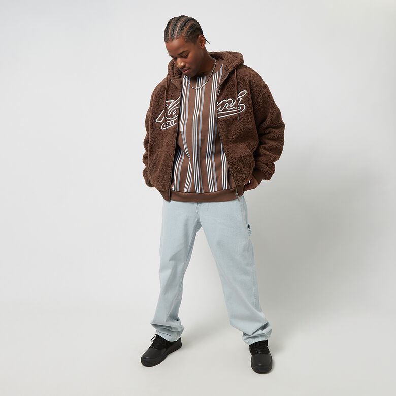 Varsity Teddy Full Zip Hoodie