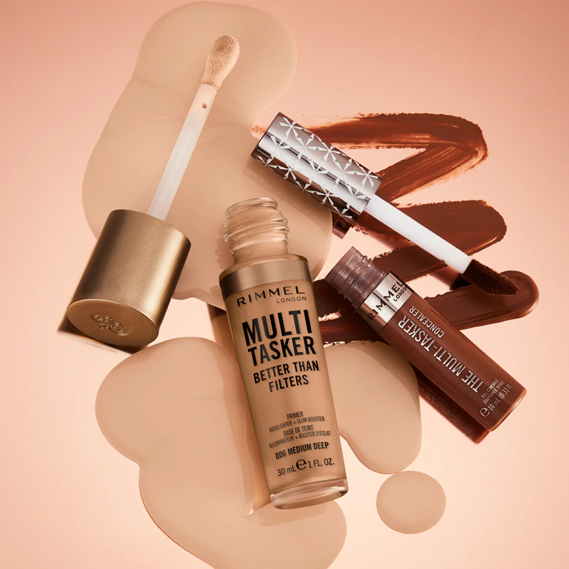 Rimmel Multi-Tasker Better Than Filters, primer iluminador para uniformizar o tom da pele.