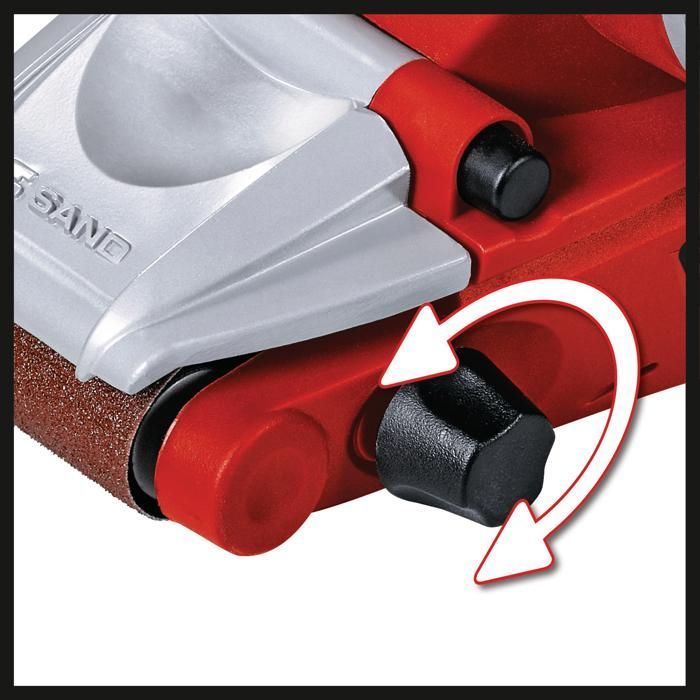 Einhell Ponceuse à bande TE-BS 8540 E (850 W, Électronique de Vitesse, Surface de Ponçage 75x140 mm)
