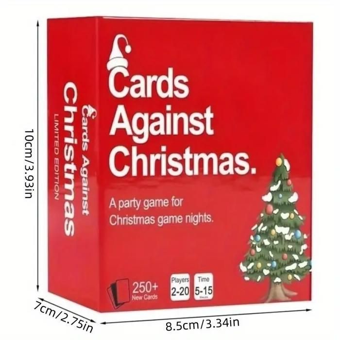 Cards Against Christmas - Juego de mesa para adultos, ideal para fiestas navideñas - De 4 a 10 jugadores o más (mayores de 17 años)