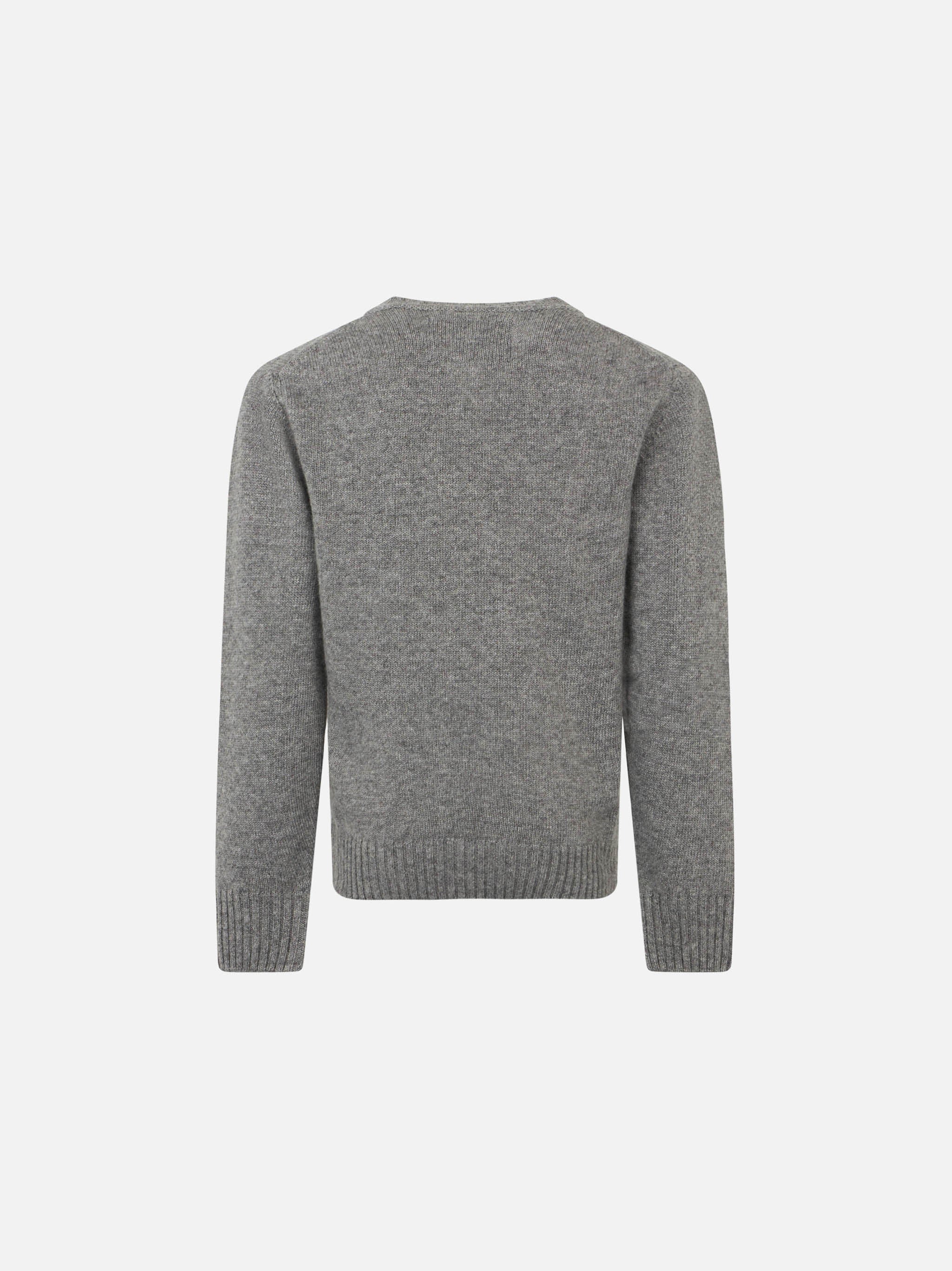 Maglione grigio da bambino con scritta Snowboard is dead!