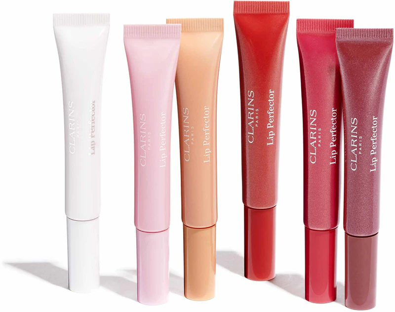 Gloss labial Clarins Lip Perfector Glow com brilho para lábios e bochechas