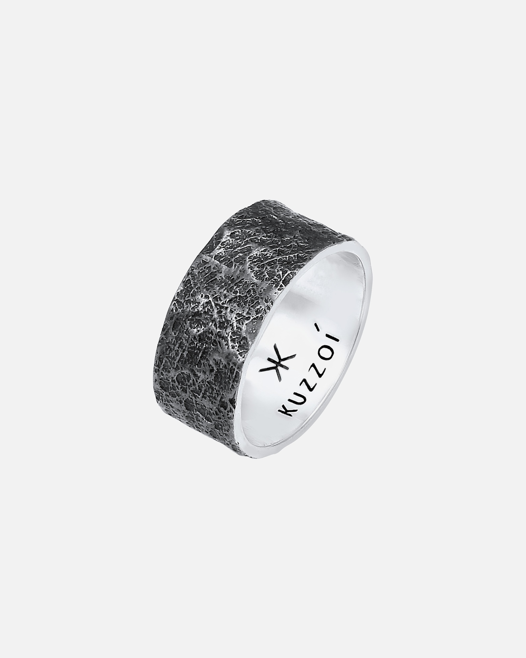 KUZZOI Structure organique des bracelets pour hommes en argent sterling 925