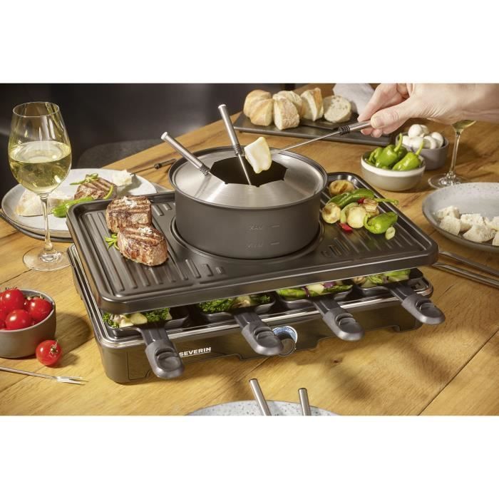 Macchina per raclette e fonduta SEVERIN - RG2347 - Per 8 persone - 1400W