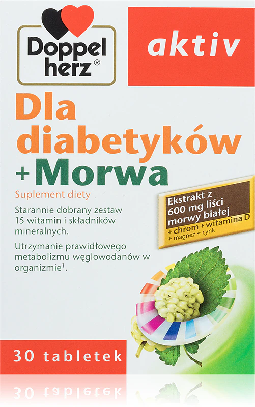 Doppelherz active pre diabetikov + tablety s morušou na podporu chudnutia