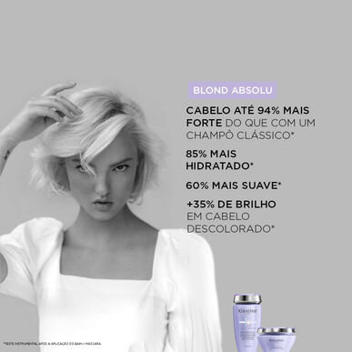 Kérastase Blond Absolu Masque Ultra-Violet Violet Mask Neutraliserande gula toner 200 ml 200 ml