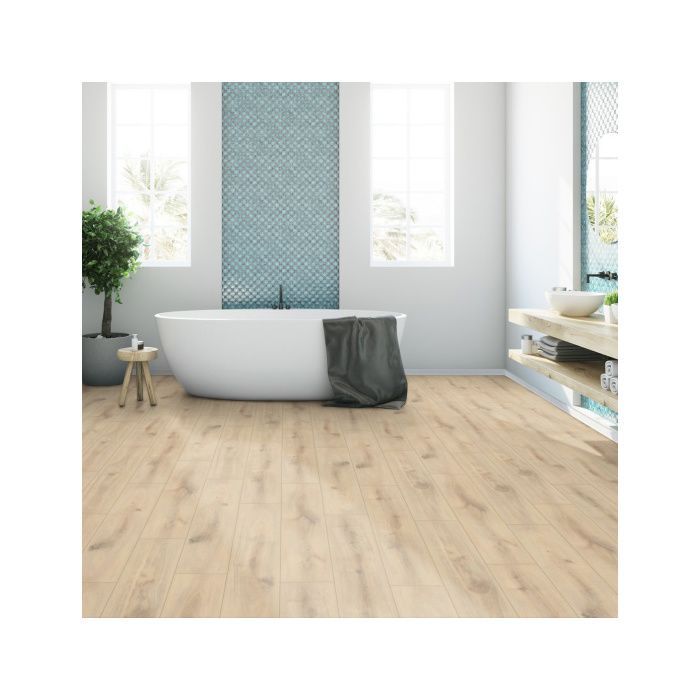 Laminate flooring - Kitchen and bathroom - Wide planks - Zanzibar Brown Oak - Pack of 1.507 m²