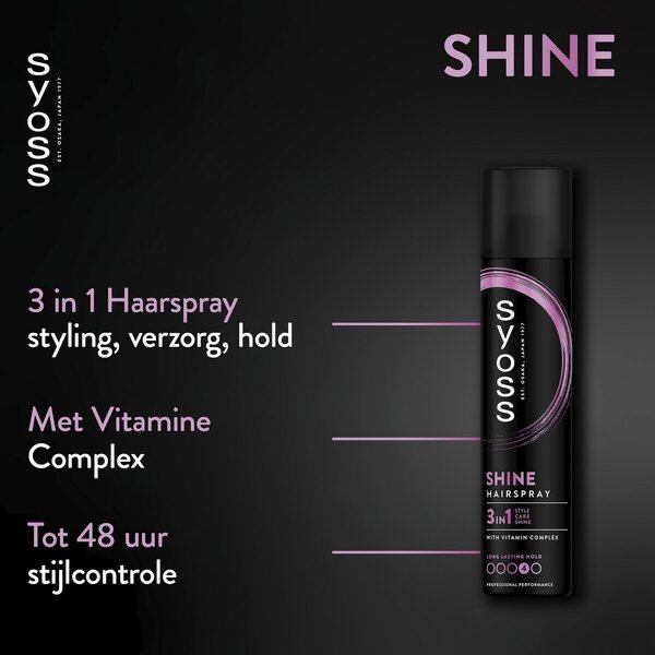 Syoss Hold 4 Shine lak za kosu 300ml
