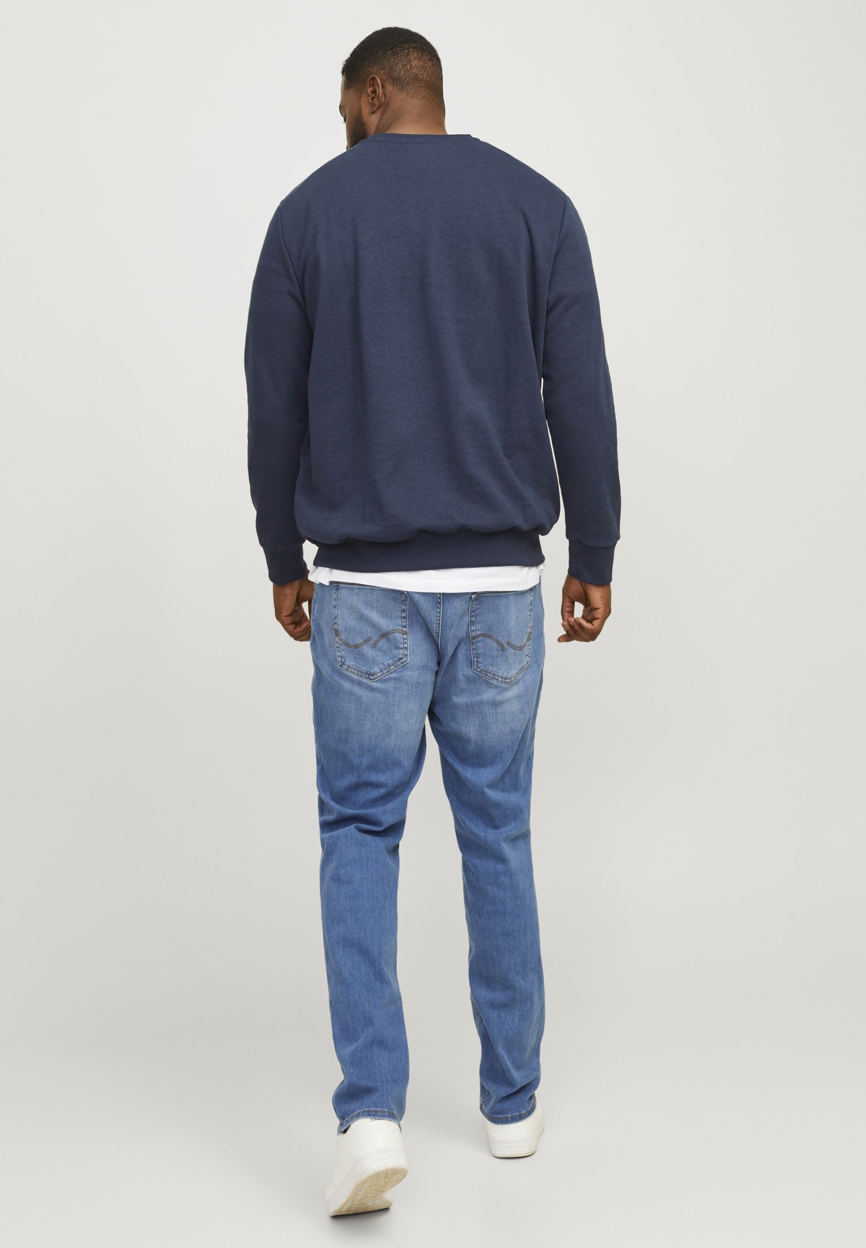 Jack & Jones BASIC CREW NECK - Sweatshirt - marineblauwe blazer