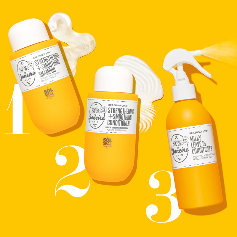 condicionador Sol de Janeiro Brazilian Joia™ suaviza e regenera os cabelos danificados.