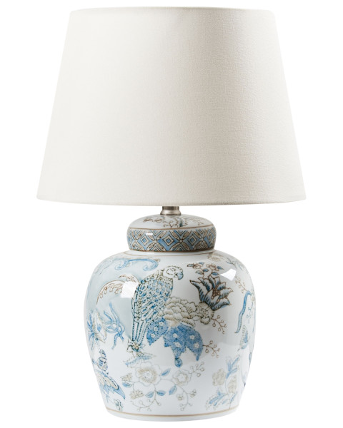 Lampa stołowa JAMAPA Porcelana Biały/ niebieski