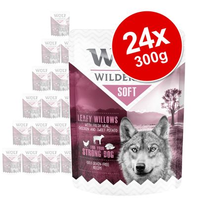 Wolf of Wilderness Adulti Bustine Morbide Confezione Risparmio 24 x 300 g