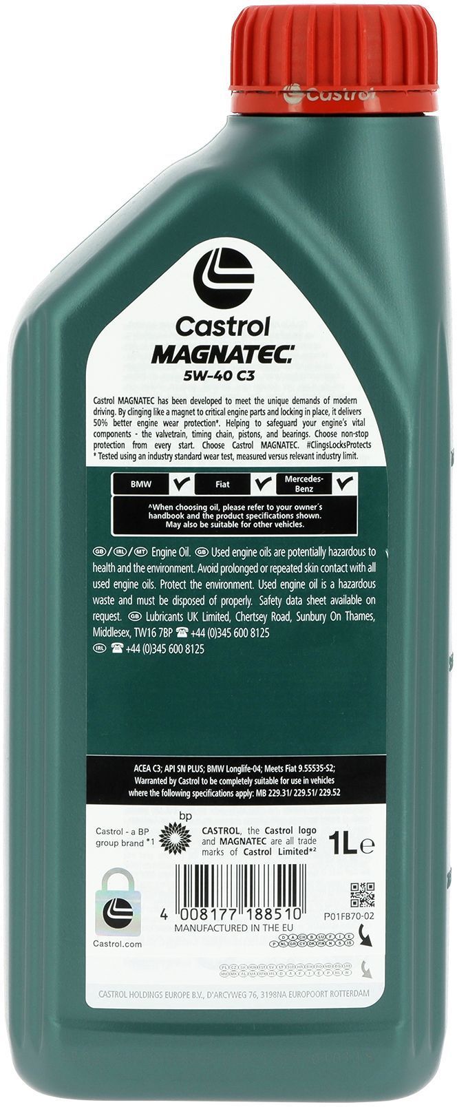 Aceite de motor - CASTROL Magnatec 5W-40 C3 - 1L - 5W40