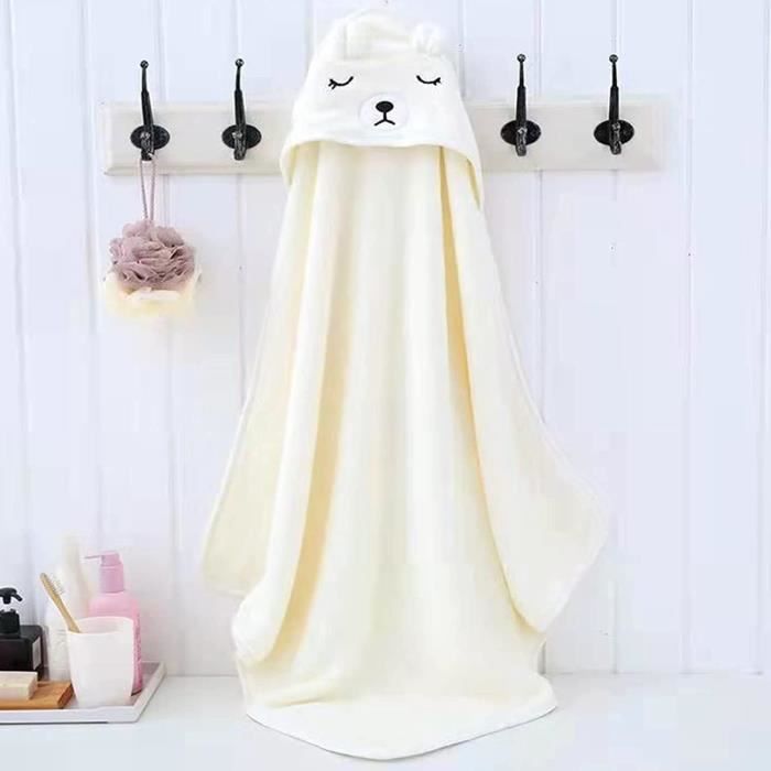 Toalla de baño para bebé con capucha y orejitas adorables, toalla tipo capa para el baño del bebé, capa de baño extra suave y absorbente para el baño del bebé.