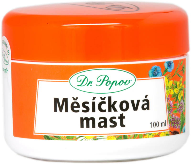 Bylinné masti Dr. Popova Regeneračná starostlivosť s nechtíkom lekárskym