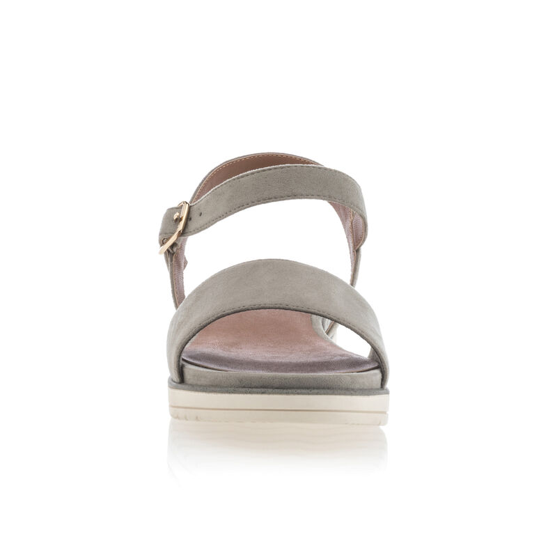 Grønne sandaler / sko med åpen tå til dame