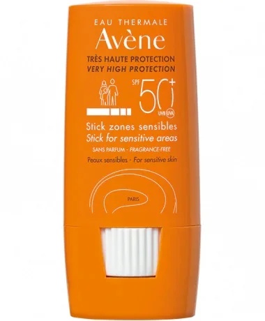 AVENE Avène Stick für empfindliche Hautpartien 50+ 8 g Sonnenschutz