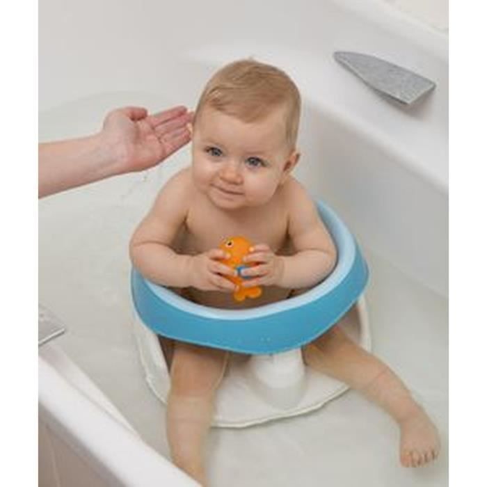 BEBE ANGEL Ultra Comfort Bath Ring - White and Blue