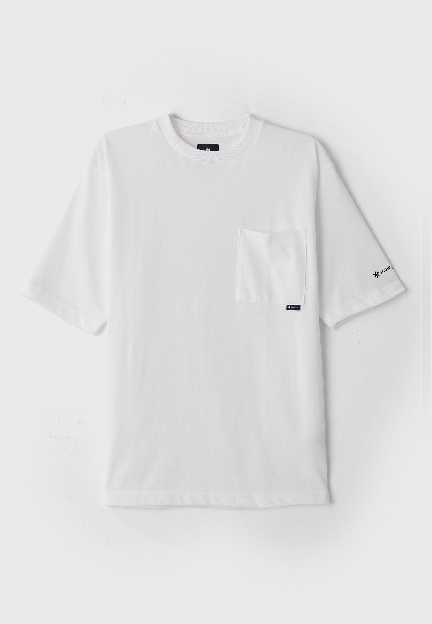 Snow Peak POCKET UNISEX - Basic T-shirt - wit