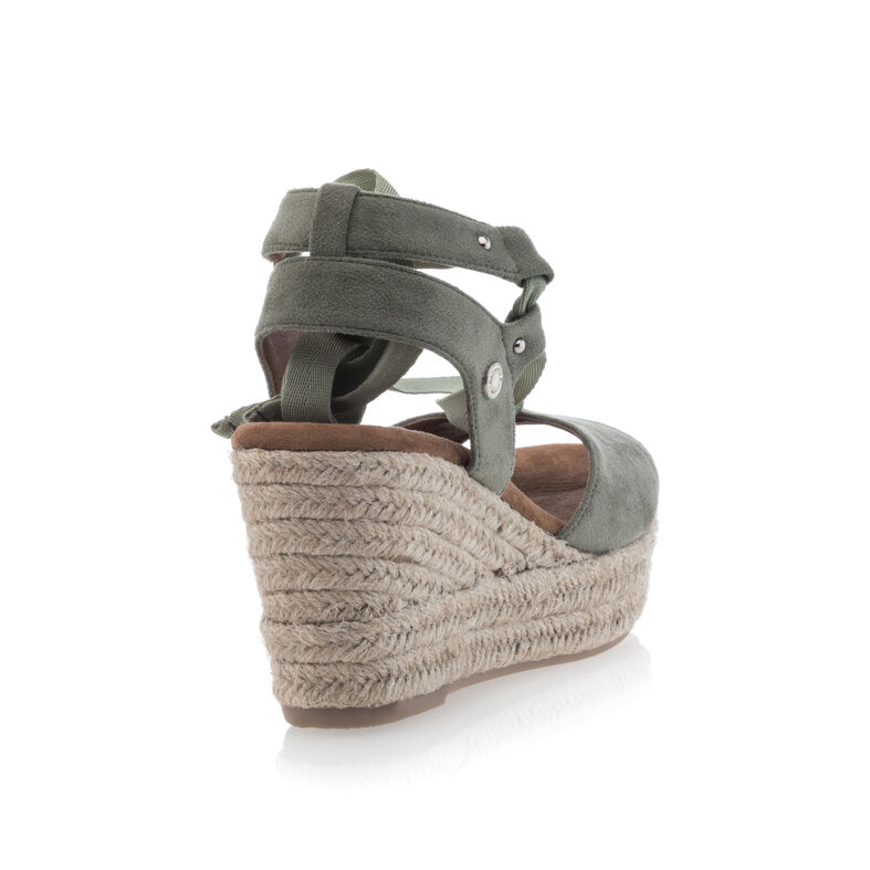 Grønne espadriller med rebsåler til kvinder