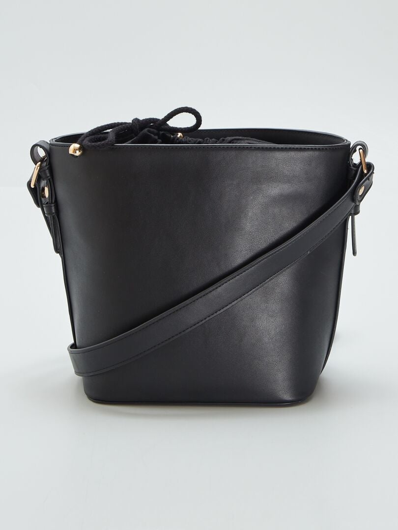 Tas in de stijl van een boodschappentas - ZWART