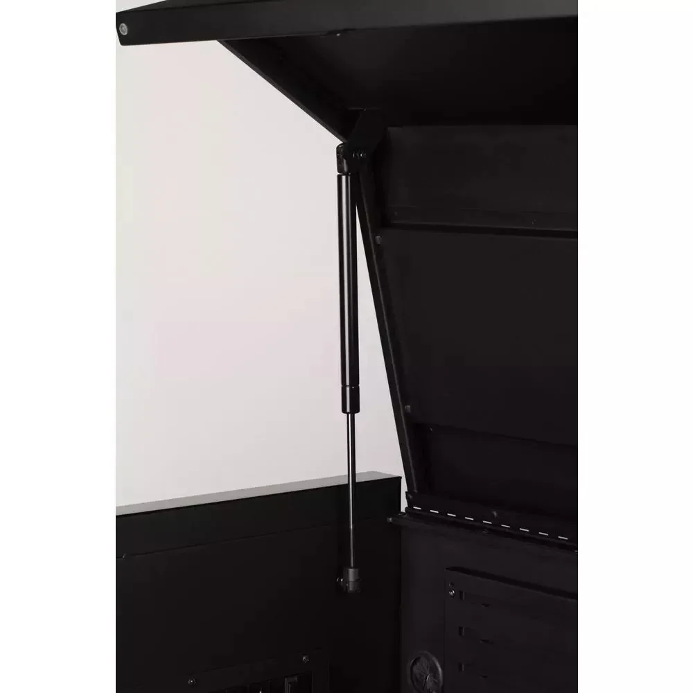 Industriële gereedschapskist met 4 laden, 41 inch breed x 21,5 inch diep, matzwart.