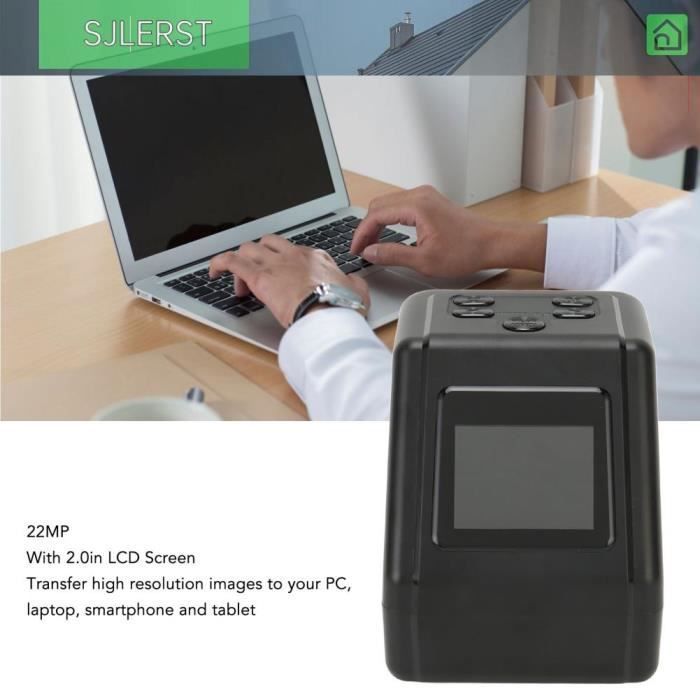 sjlerst Scanner per diapositive, scanner per diapositive RGB ad alta risoluzione, conversione rapida, stampante per computer