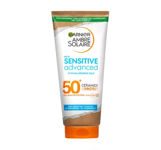 Garnier Ambre Solaire Sensitive hipoalergiczne mleczko ochronne do ciała SPF50  175 ml