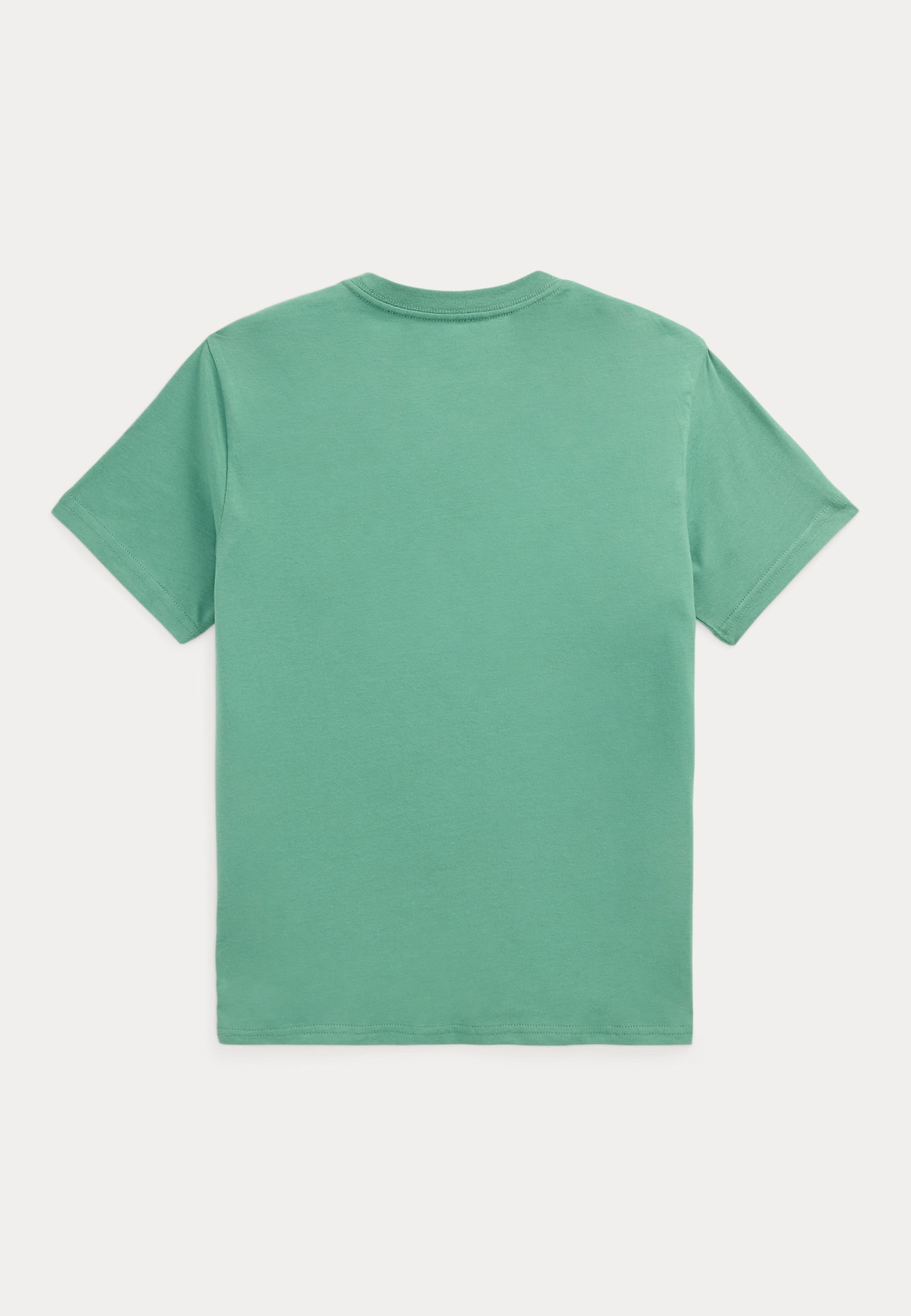Polo Ralph Lauren T-shirt van katoenen jersey met polobeerprint - T-shirt met print - fairway green