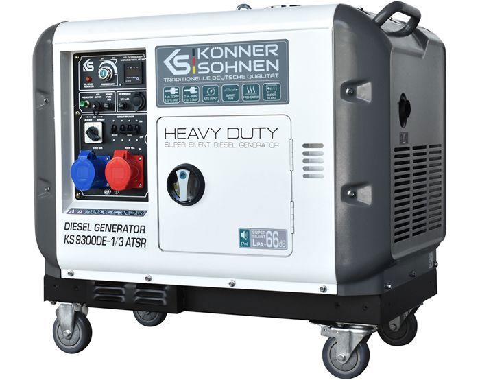 Könner & Söhnen 230/400 V 7.5 kW / 6.5 kW diesel generator set KS 9300DE-1/3 ATSR