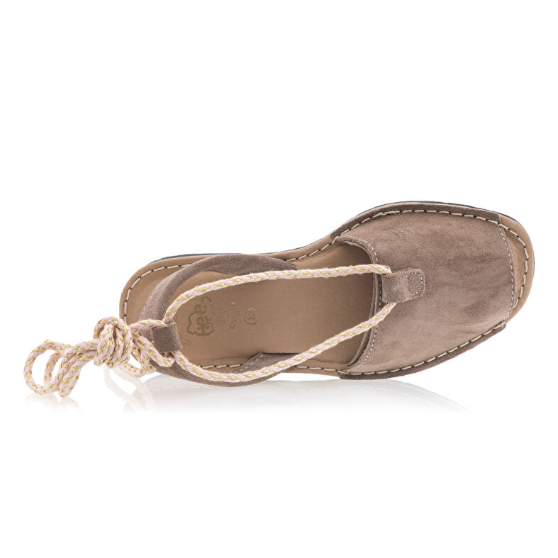 Brune sandaler / sko med åpen tå til dame