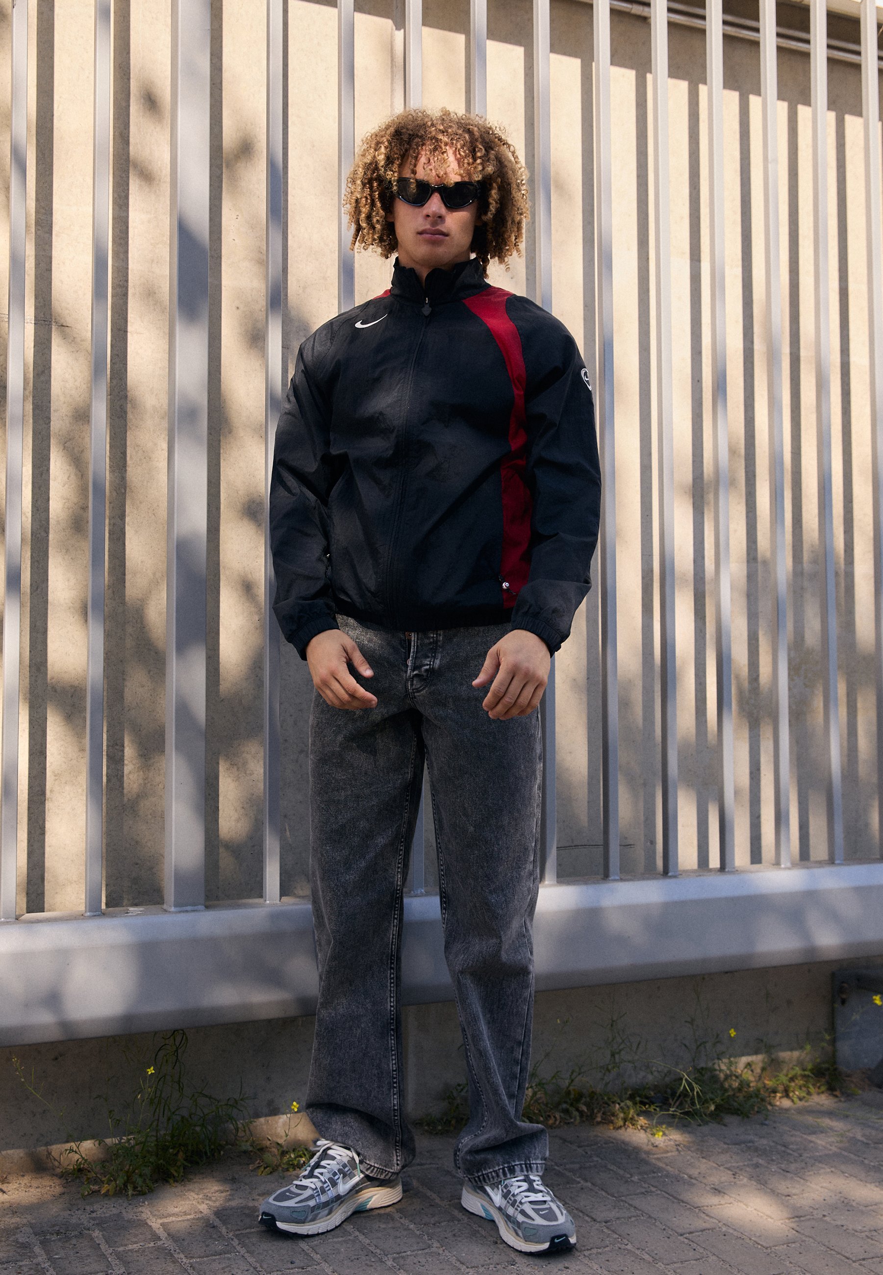 TOTAL 90 JACKET - Tréninková bunda - black/cartoon blue