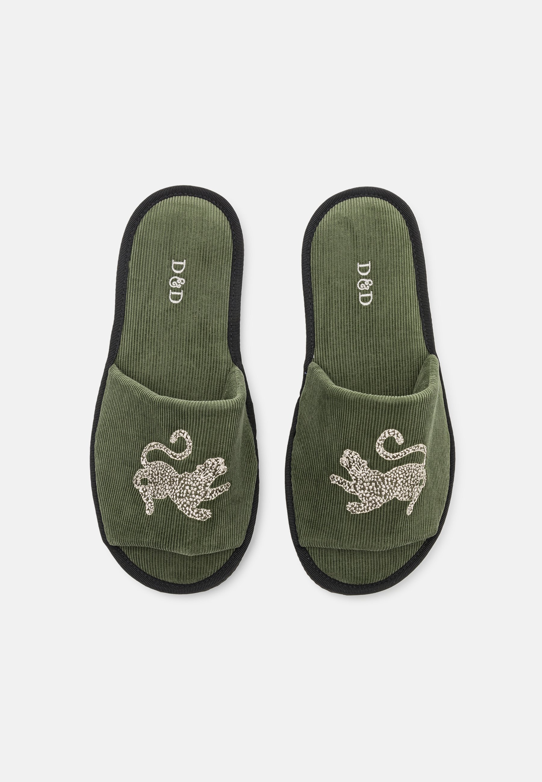 Desmond & Dempsey SLIDE UNISEX - Pantofole - verdi