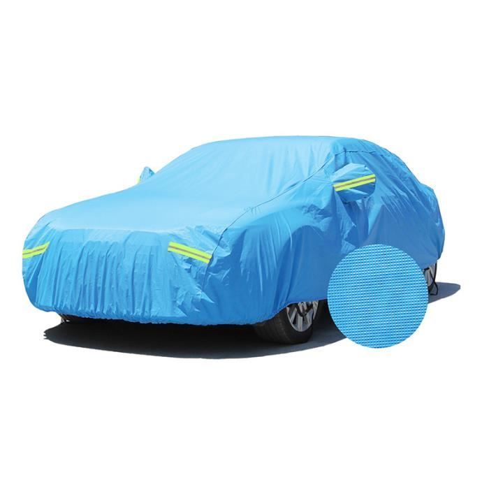 Funda para coche - LEOCLOTHO - Funda protectora - Impermeable - Algodón suave - Talla única - Azul