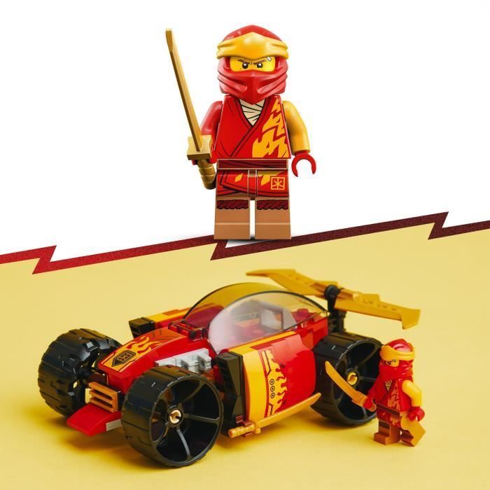 LEGO® NINJAGO 71780 Coche de carreras ninja de Kai – Evolución, coche de juguete 2 en 1