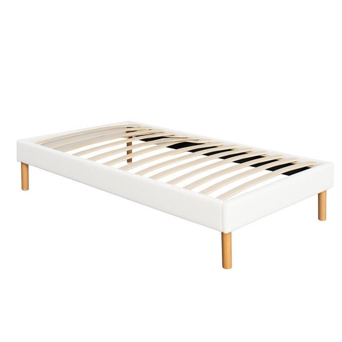 King of Dreams - gestoffeerde bedbodem van 90x190 cm - 20 cm - 13 latten - snelle en eenvoudige montage - onderhoudsvriendelijke hoes - BEDBOUW G