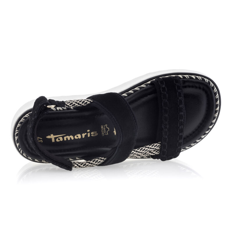 Sorte sandaler / sko med åben tå til kvinder