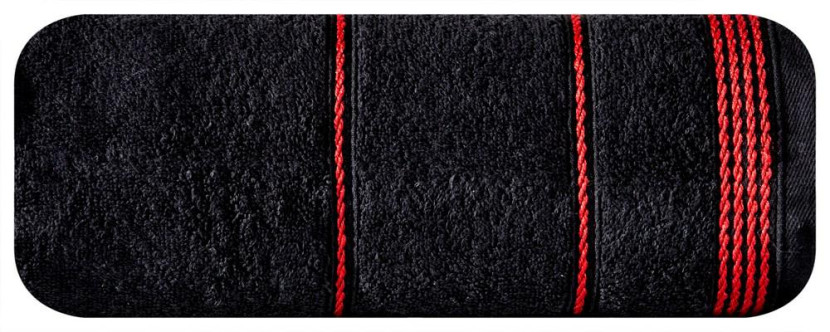 Ręcznik Mira 70x140 czarny frotte 500 g/m2
