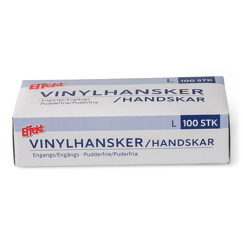 Zachte wegwerphandschoenen maat L, verpakking van 100 stuks, vinyl