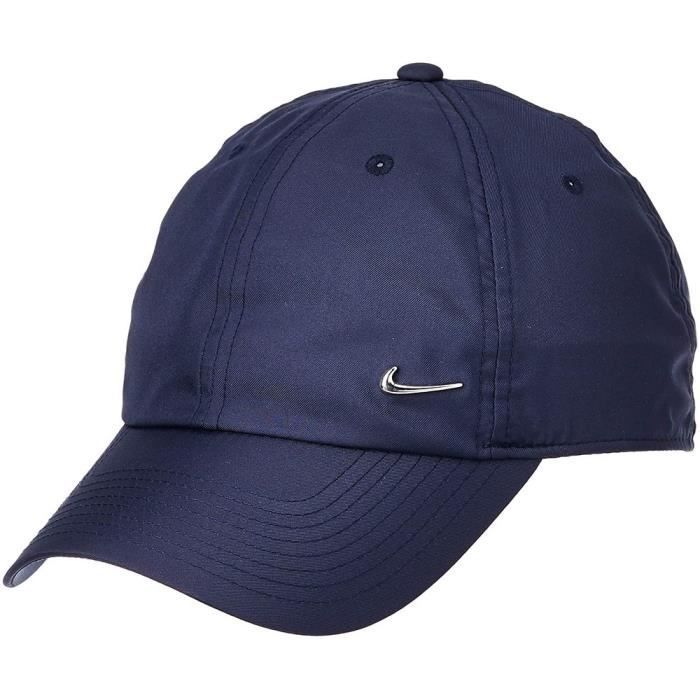 Nike Men's Cap - Navy Blue - Curved Brim - One Size Fits All (Adjustable)