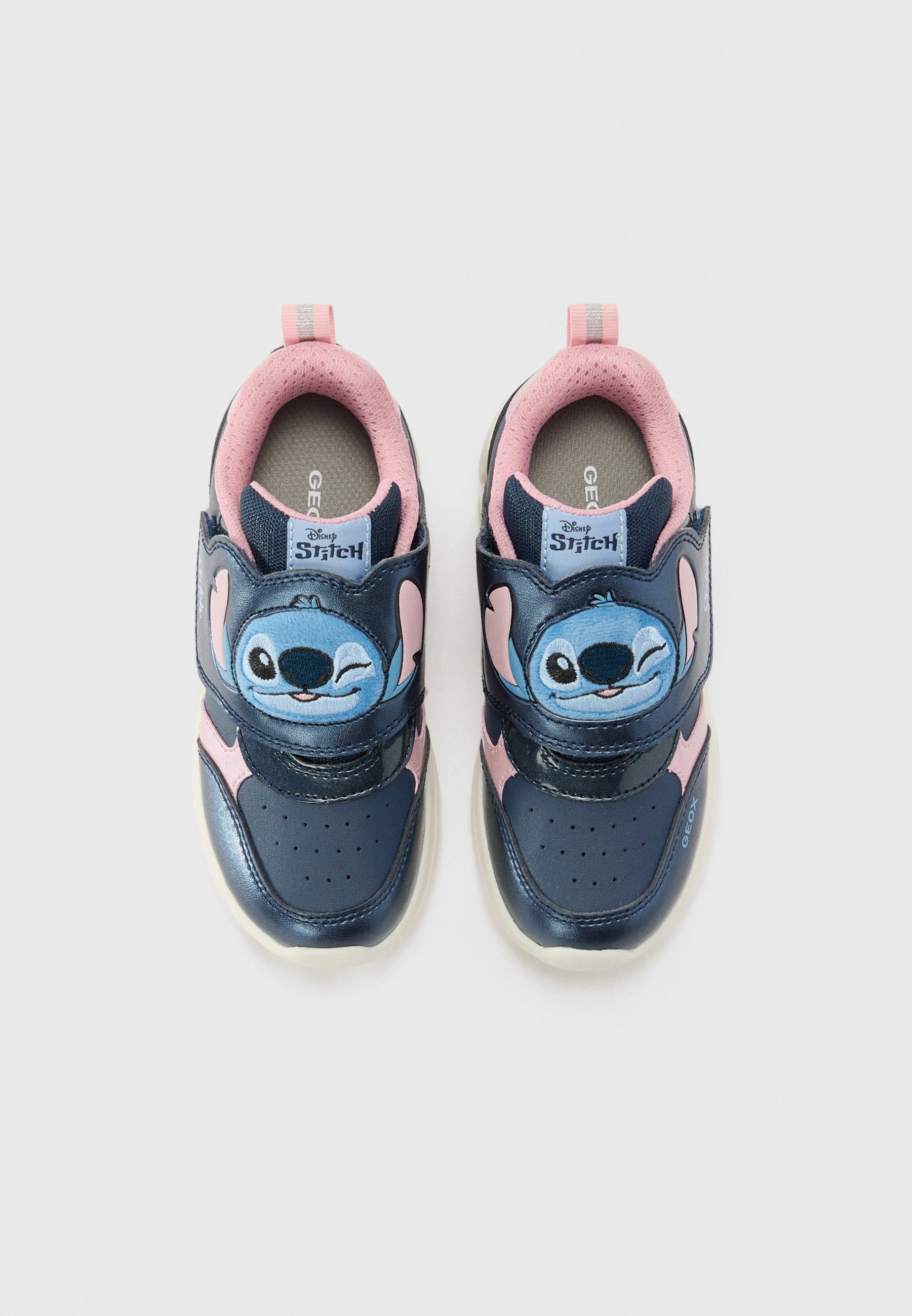 Geox LIGHT UP LILO STITCH - Scarpe da ginnastica - blu navy/rosa