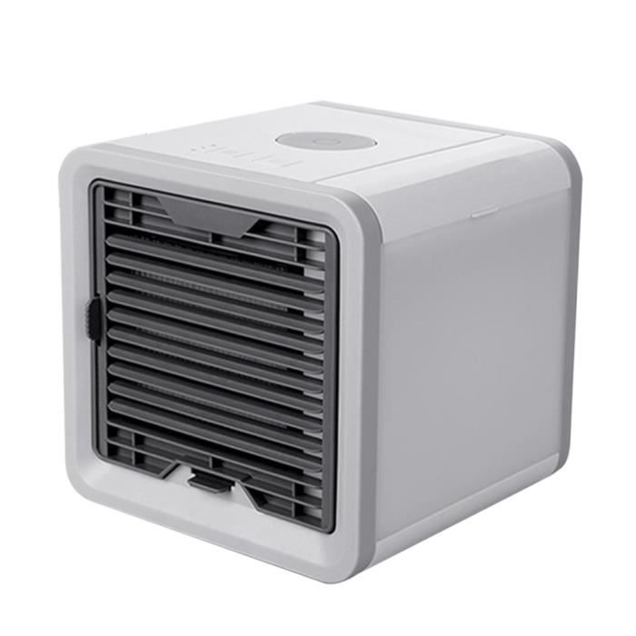 Mini ventilador de aire acondicionado portátil - Marca - Modelo - Compacto y potente - Bajo consumo - Blanco